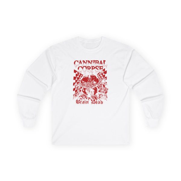 Cannibal Corpse X Brain Dead Splatter Brain Unisex Ultra Cotton Long Sleeve Tee
